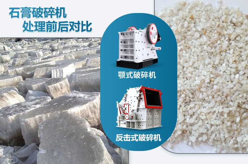 石膏破碎機(jī)對應(yīng)產(chǎn)量是多少噸？設(shè)備型號參數(shù)表