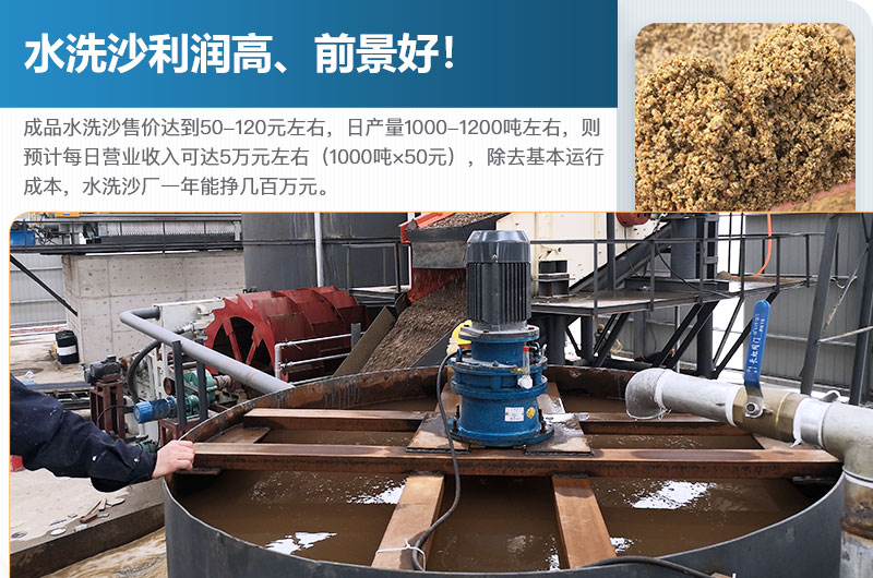 水洗砂的原料是什么？水洗沙一年能掙多少錢？
