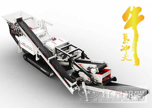 履帶沙石分離機(jī)在河南焦作奮力生產(chǎn)，開(kāi)工賺錢